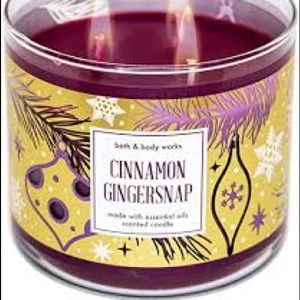 Bath & Body Works Cinnamon Gingersnap Candle